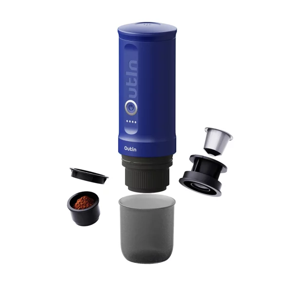 Limited Edition Outin Nano Portable Espresso Machine Ocean Blue