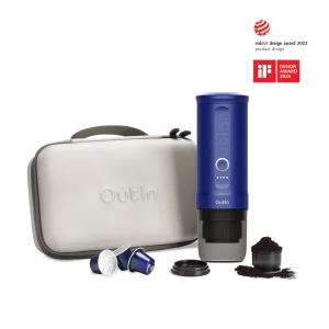 Limited Edition Outin Nano Portable Espresso Machine Ocean Blue